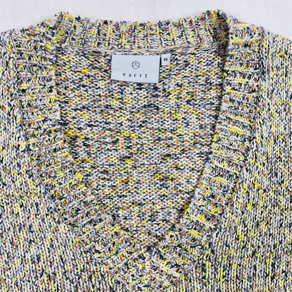 V-neck sweater size medium multi colored KAFFE